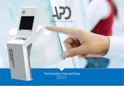 Terminales Interactivos - APD | Algoritmos Procesos y Diseños SA