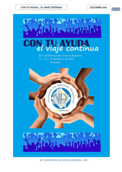 Reporte Agenda Conferencia 2015
