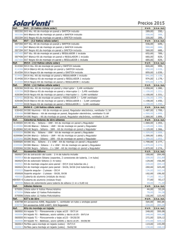 lista de precios