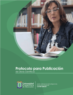 Protocolo para Publicación - Universidad Católica de Manizales