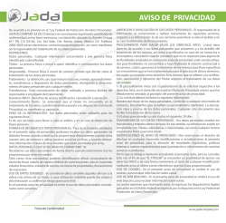 Aviso de privacidad