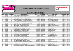 duatlon cros memorial cecilia clasificacion parejas