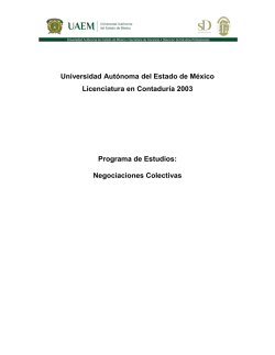 Negociaciones Colectivas - Repositorio Institucional Universidad