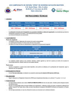 INSTRUCCIONES TÉCNICAS