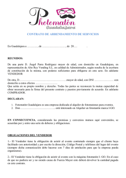 contrato de alquiler - Fotomaton Guadalajara