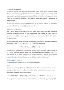 algebra matricial - Portal de ingeniería y gestión de mantenimiento