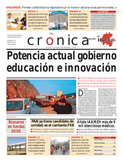 enero 31 - La Crónica de Hoy en Hidalgo