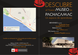 Invitación al Museo de Pachacámac