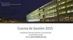 la presentación acá - Facultad de Ciencias Químicas y Farmacéuticas