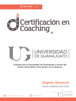 Certificación en Coaching - Universidad de Guanajuato