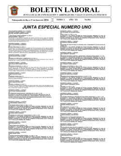 BOLETIN LABORAL - Junta Texcoco