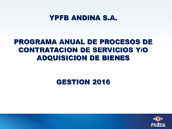 PAC 2016 - YPFB Andina