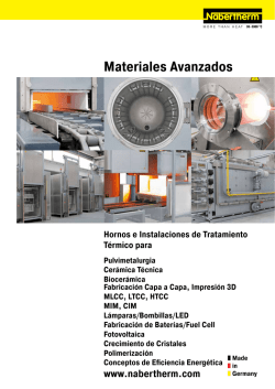 catalogue Materiales avanzados