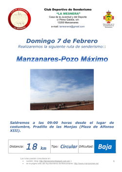 "La Mesnera" Febrero - Ayuntamiento de Manzanares