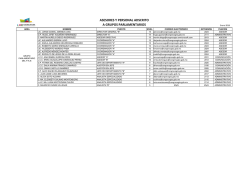asesores y personal adscrito a grupos parlamentarios