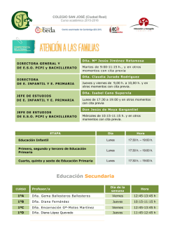 Atenci&oacute;n a las familias