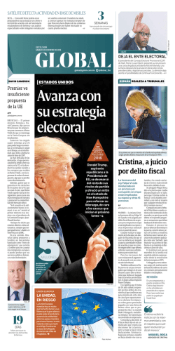 Avanza con su estrategia electoral