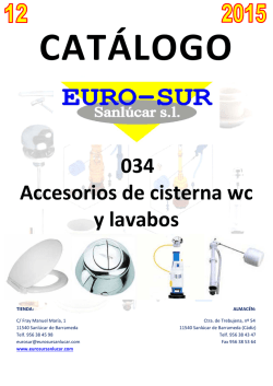 034 Accesorios de cisterna wc y lavabos