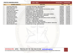 PERITOS INMOBILIARIOS
