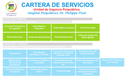 CARTERA DE SERVICIOS - Hospital Psiquiátrico Dr. Philippe Pinel