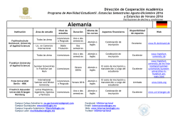 Difusi&oacute;n - Instituciones de destino
