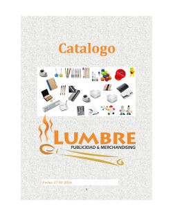 Catalogo - Lumbre Publicidad