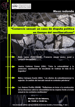 Mesa Redonda "Comercio Sexual: un caso de disputa política en