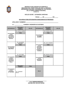 solvencia académica pregrado 2016 - ing. de sistemas.