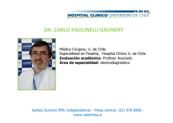 dr. carlo paolinelli grunert - Hospital Cl&iacute;nico Universidad de Chile