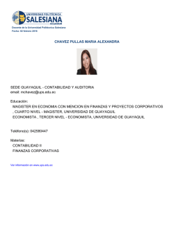 CHAVEZ PULLAS MARIA ALEXANDRA SEDE GUAYAQUIL