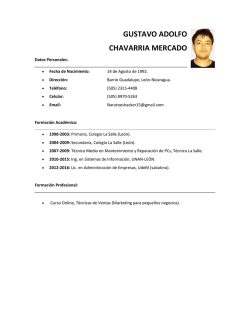 Descargar CV - Gustavo Chavarria