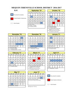 mequon-thiensville school district 2016-2017 k-8