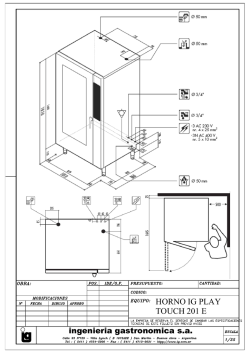 HORNO IG PLAY TOUCH 201 E - Ingenieria Gastronomica SA