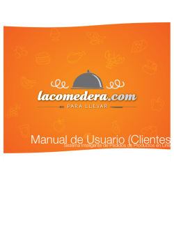 Manual de Usuario (Clientes)