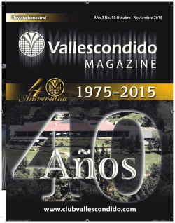 Octubre - Noviembre - Club de Golf Vallescondido
