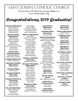 Congratulations, 2015 Graduates!