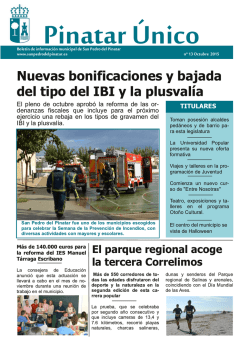 Octubre 2015 - Ayuntamiento de San Pedro del Pinatar