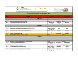 calendario unificado de velocidad 2015 evento