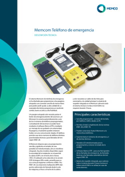 Memcom Teléfono de emergencia