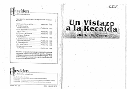 Un vistazo a la recaida
