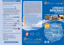 Folleto LEM 2015-2016.FH10 - Centro de Lenguas Modernas