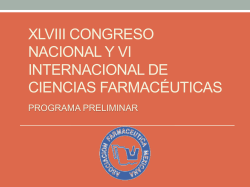 xlviii congreso nacional y vi internacional de ciencias farmacéuticas