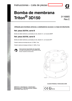 311688C , Bomba de membrana Triton 3D150
