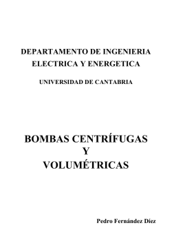 BOMBAS CENTR&Iacute;FUGAS Y VOLUM&Eacute;TRICAS