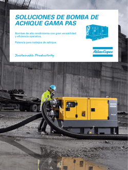 SOLUCIONES DE BOMBA DE ACHIQUE GAMA PAS