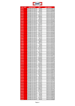REF. KWP DESCRIPCION PVR COD. BARRAS 10016 BOMBA DE