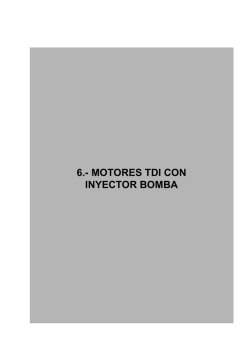 Motores TDi – sistema bomba-inyector