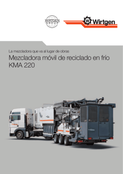 Mezcladora móvil de reciclado en frío KMA 220
