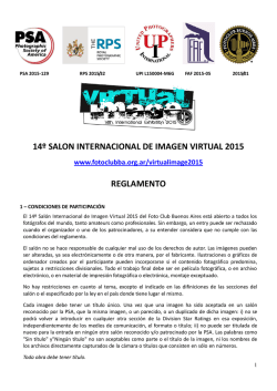 14 Salon Internacional de Imagen Virtual 2015