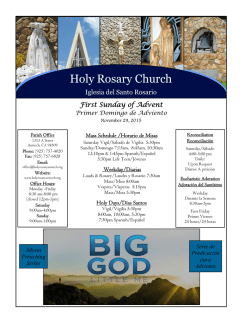 November 29, 2015 - Most Holy Rosary Catholic Church